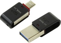  USB Flash Drive 64Gb - Silicon Power Mobile X31 USB3.0 / USB micro-B OTG SP064GBUF3X31V1K