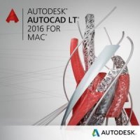  Autodesk AutoCAD LT for Mac 2016 Single-user 2-Year with Advanced Support