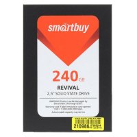 SSD   2.5" 240GB Smartbuy Splash Read 500Mb/s Write 400Mb/s SATA SB240GB-SPLH