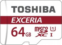   microSDXC 64Gb Toshiba Exceria Class 10 UHS-I U1 + ADP (48/10 Mb/s) THN-M301R0640EA