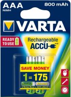  800 mAh Varta R2U AAA 2 