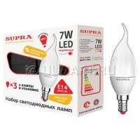   3  Supra PROMO SL-LED-PR-CNW-7W/3000/E14-set