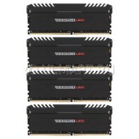   DIMM DDR4, 64  (4x16 ), Corsair Vengeance LED Red, CMU64GX4M4C3000C15R