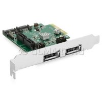  PCI-E SATA3, 4 int + 2 ext ports, Espada FG-EST11B-1-CT01