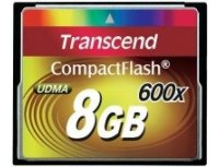 8Gb   CompactFlash (CF) TRANSCEND Compact Flash (TS8GCF600) 600X Retail