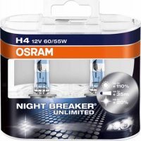   OSRAM H4 Night Breaker Unlimited 12V 60/55W, 2 ., 64193NBU-HCB