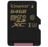 - microSDXC 64  Kingston Gold, UHS-1, U3, Class 10 ( SDCG/ 64GB )  SD