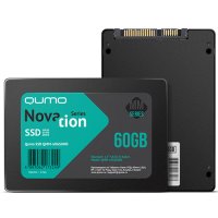  2.5" 60Gb QUMO Novation MM QMM-60GSUND, 7 mm, MLC without DRAM, R/W 508/89, + adapter, Re