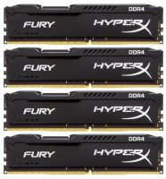   DDR4 64Gb 2400MHz PC-19200 Kingston HyperX Fury (HX424C15FBK4/64) (4x16Gb KIT)