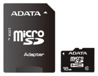   MicroSD 16Gb A-DATA (AUSDH16GCL2-RA1) Class 2 microSDHC + 