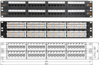   NIKOMAX 19, 2U, ,  ,  NMC-RP48UD2-AN-2U-BK