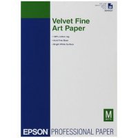  Epson Velvet FineArt Paper A3+ (20 Sheets) (C13S041637) , 260 / 2