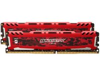   Crucial Ballistix Sport LT Red DDR4 DIMM 2400MHz PC4-19200 CL16 - 32Gb KIT (2x16Gb) BL