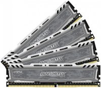  DDR4 64Gb 4x16GB (pc-19200) 2400MHz Crucial Ballistix Sport LT Grey CL16 DR x8 BLS4C16G4D240F