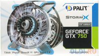  1Gb (PCI-E) Palit GTX750 STORMX OC  CUDA (GFGTX750, GDDR5, 128 bit, HDCP, VGA, DVI, mini