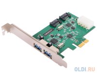  ORIENT VA-3U2SA2PE, PCI-E USB 3.0 2ext port + SATA 3.0 6 Gb/s, 2int port,  HDD 