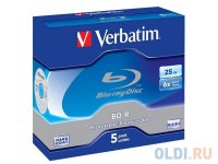  BluRay Verbatim BD-R 25Gb 6x Scratchguard+ Jewel Case 5  43715