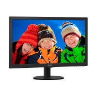  23.6" Philips 243V5QSBA/00(01) Black VA, 1920x1080, 8ms, 250 cd/m2, 3000:1 (DCR 10M:1), D-Su