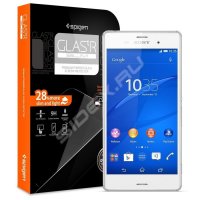    Sony Xperia Z3 Oleophobic Coated Tempered Glass (Spigen SGP11250)