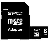   8Gb - Silicon Power - Micro Secure Digital HC Class 2 SP008GBSTH002V10-SP  