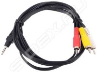   3.5 Jack (M)-3xRCA (M) (VCOM CV213-2M) ()