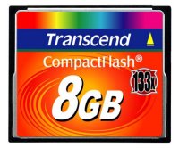 8Gb   CompactFlash (CF) Transcend CompactFlash Card, 133X (TS8GCF133)