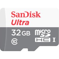   32Gb - SanDisk - Micro Secure Digital Ultra Class 10 UHS-I SDSQUNB-032G-GN3MN (