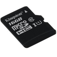   16Gb - Kingston Micro Secure Digital HC Class 10 UHS-I U1 SDC10G2/16GBSP (!