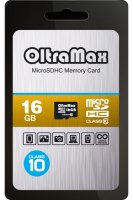   16Gb - OltraMax - Micro Secure Digital HC Class 10 OM0016GCSDHC10-W/A-AD (!