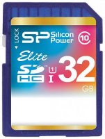   Micro SDHC 32Gb Class 10 Silicon Power SP032GBSTH011V10-SP +  SD