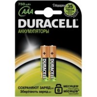   "Duracell", AAA NiMH 750 mAh, 2 