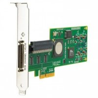  HP 412911-B21 Single Channel Ultra320 SCSI Adapter (PCI-E x4, 1int, 1ext - All Srv/Wrst)