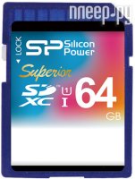   SD 64Gb Silicon Power Superior SDXC Class 10 UHS-I U1 (85/40 Mb/s)