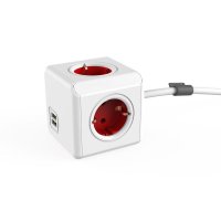 - Allocacoc PowerCube Extenden 4 +2xUSB- 1,5 , 