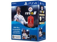  Sony DualShock 4 V2 Black + FIFA 18 + PlayStation Plus 3  CUH-ZCT2E