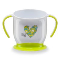    Happy Baby Baby Cup With Suction Base Lime 15022 4650069782049