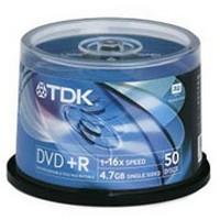   TDK DVD+R 4,7Gb 16x Cake Box 50p