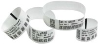  Zebra 10015357K Wristband, Polypropylene, Ultrasoft