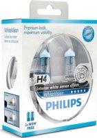   H4 60/55W White Vision 2 . + W5W 2 . Philips