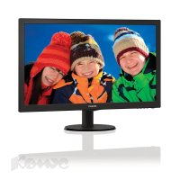  27" PHILIPS 273V5LHAB/00(01) Black (LED, LCD, Wide, 1920x1080, 5 ms, 170/160, 300 cd/m, 10