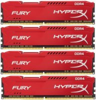   Kingston HyperX FURY Red [HX424C15FR2K4/32] 32 