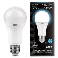  LED  Gauss A60 E27 12W 220V  