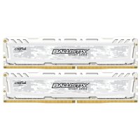   DIMM DDR4, 8  (2x4 ), Crucial Ballistix Sport LT White, BLS2C4G4D240FSC