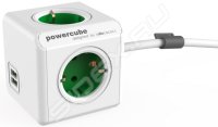   Allocacoc PowerCube Extended USB 1402GN/DEEUPC (4 , 2  USB) (, 