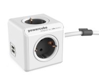   Allocacoc PowerCube Extended USB 1402RD/DEEUPC (4 , 2  USB) (, 