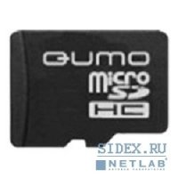   Micro SecureDigital 4Gb QUMO (QM4GCR-MSD10-FD-RED) CL10 + USB  FUNDROID Red