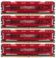   16Gb (4x4Gb) PC4-19200 2400MHz DDR4 DIMM Crucial BLS4C4G4D240FSE