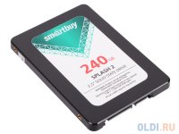   SSD 2.5" 240Gb Smartbuy Splash 2 (R530/W420Mb/s, TLC, Marvell 88NV1120, SAT