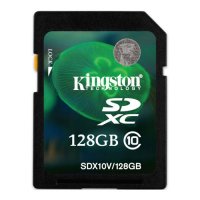 - SDXC 128  Kingston , Class 10 ( SDX10V/ 128GB )