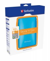    500GB Verbatim Store "n" Go, 2.5", USB 2.0, Blue/